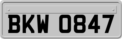 BKW0847
