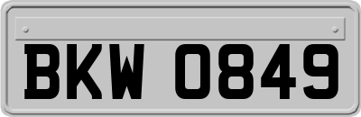 BKW0849