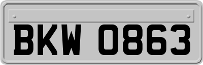 BKW0863