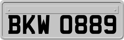 BKW0889