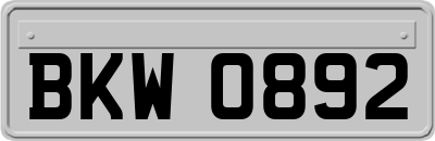 BKW0892