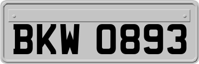 BKW0893