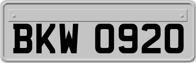 BKW0920