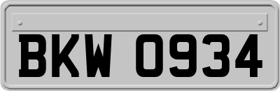 BKW0934