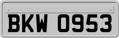 BKW0953
