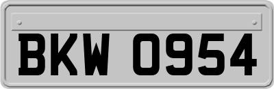 BKW0954