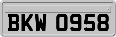 BKW0958