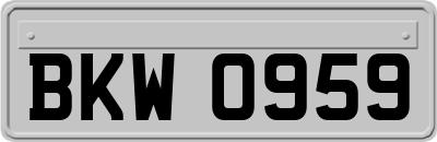 BKW0959