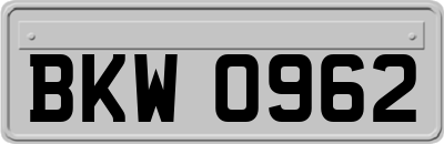 BKW0962