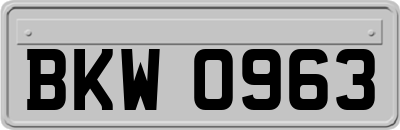 BKW0963