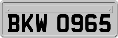 BKW0965