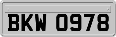 BKW0978