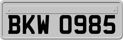 BKW0985