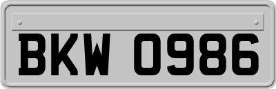 BKW0986