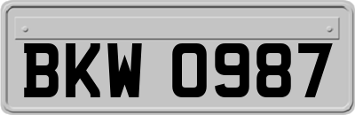 BKW0987