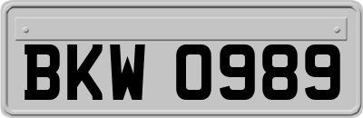 BKW0989