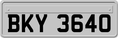 BKY3640