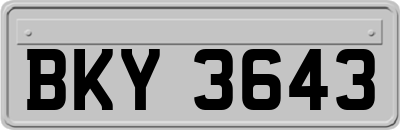 BKY3643