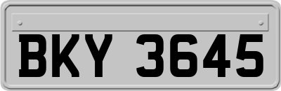 BKY3645