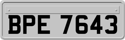 BPE7643