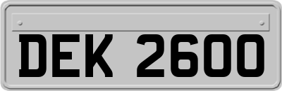 DEK2600