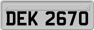 DEK2670