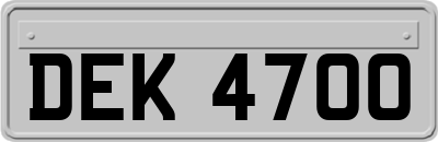 DEK4700