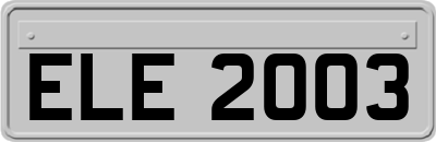 ELE2003