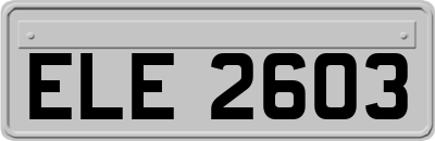 ELE2603