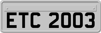ETC2003