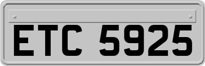 ETC5925