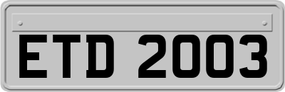 ETD2003