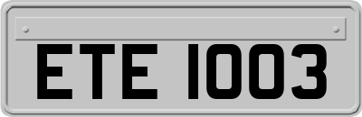 ETE1003