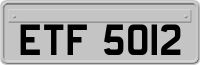 ETF5012