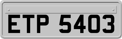 ETP5403
