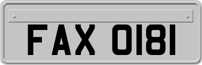 FAX0181