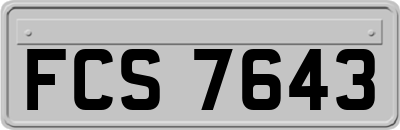 FCS7643