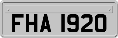 FHA1920