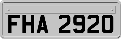FHA2920