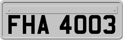 FHA4003