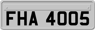 FHA4005