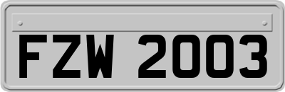 FZW2003