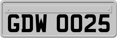 GDW0025