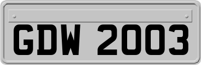 GDW2003