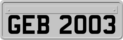 GEB2003