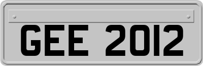 GEE2012