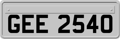 GEE2540