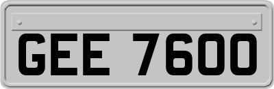 GEE7600