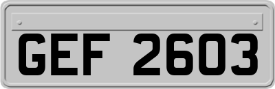GEF2603
