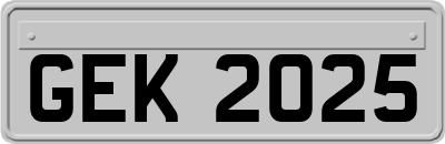 GEK2025